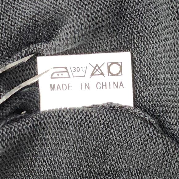 Satuun Sweater Womens XL Black Pure Viscose Lightweight Open Front Crop Cardigan - Picture 5 of 8